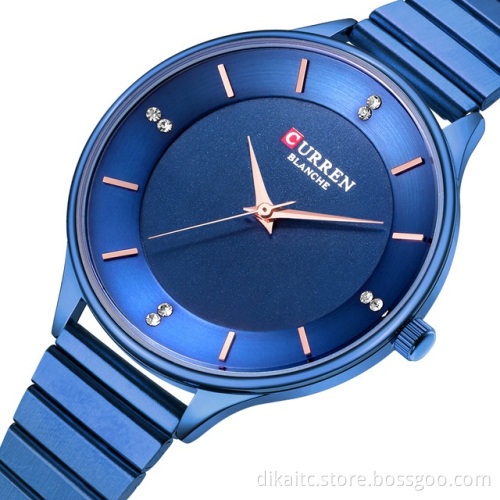 Elegant Dress Women Watches CURREN 9041 New Stainless Steel Watch Ladies Fashion Diamond Watch Women Wristwatch Relogio Feminino